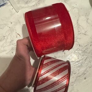 Celebrate It Red and White Ribbon Set